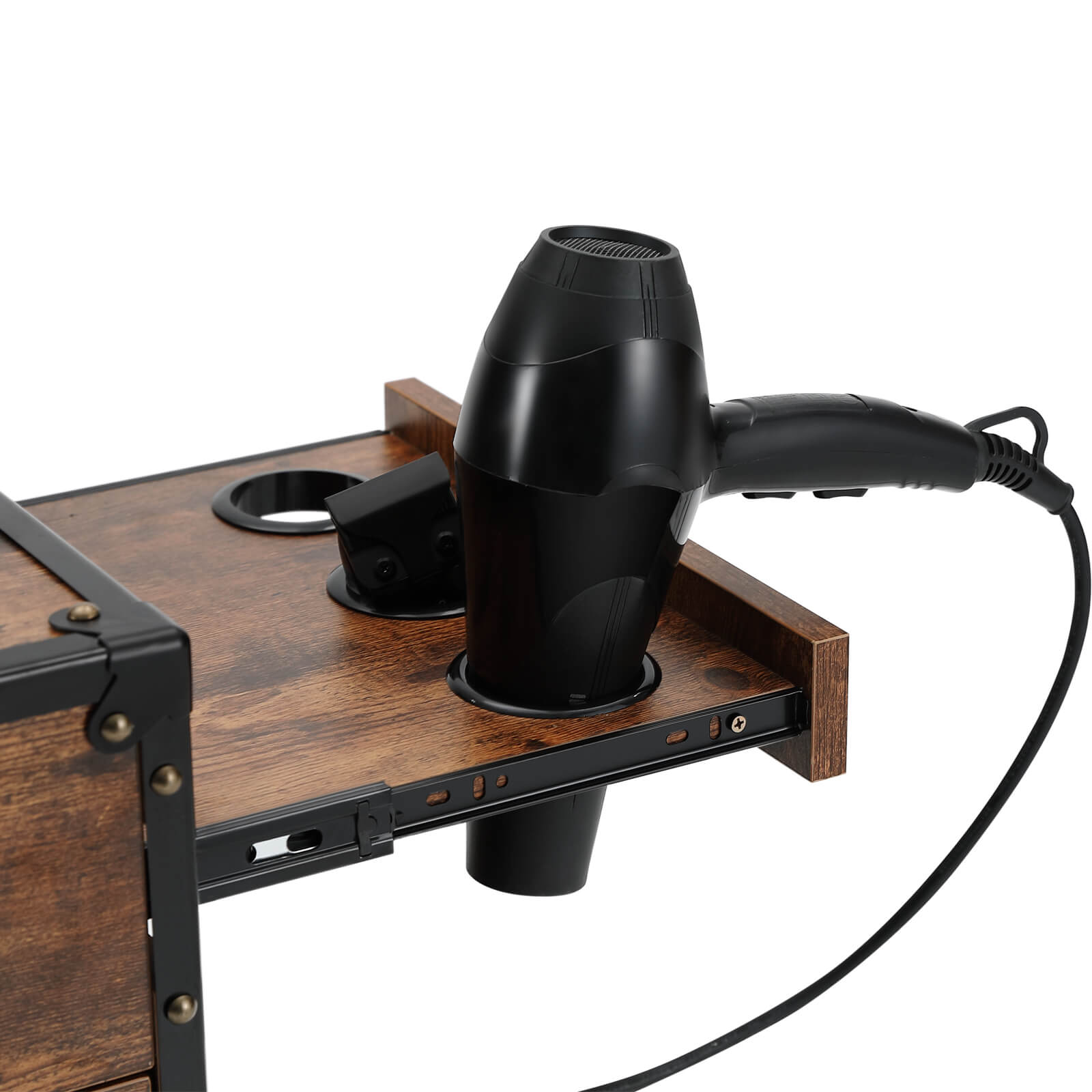 #7015 Vintage Rolling Salon Station Beauty Barber Spa Trolley Storage Cart