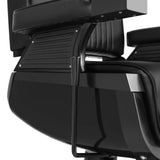 🆕#5073 Heavy Duty Recline Hydraulic Barber Chair (All Black)
