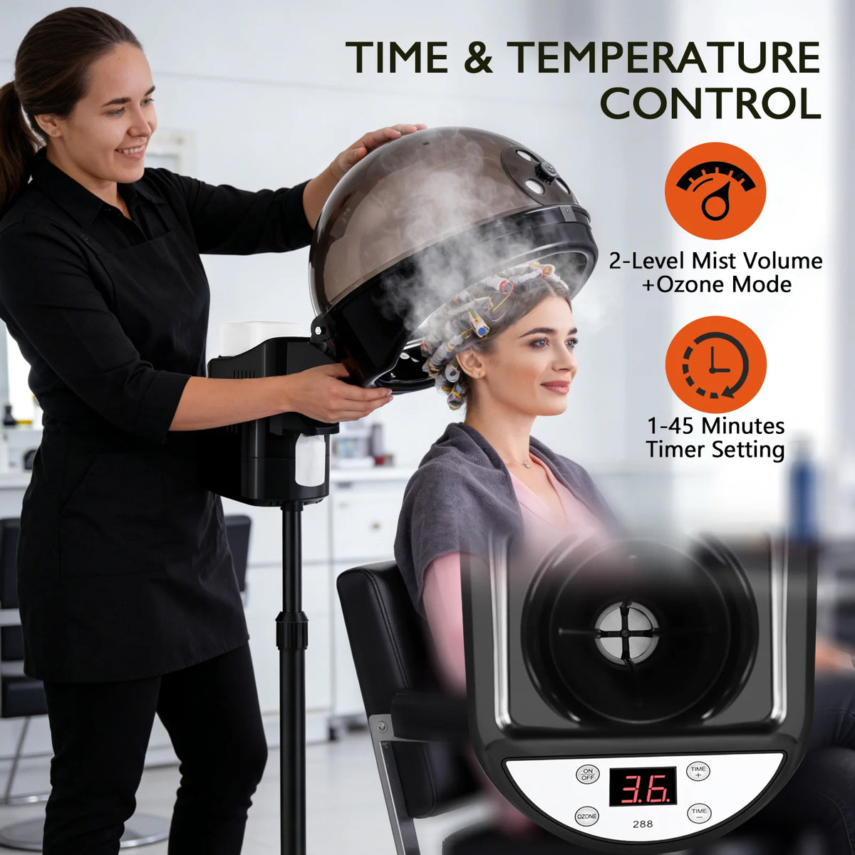 #4024 Professional Hair Steamer for Deep Conditioning