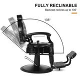 #5045 Heavy Duty Retro Barber Chair