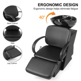 #1006 Shampoo Station Backwash Chair Shampoo Bowl Sink Unit Station Artisthand