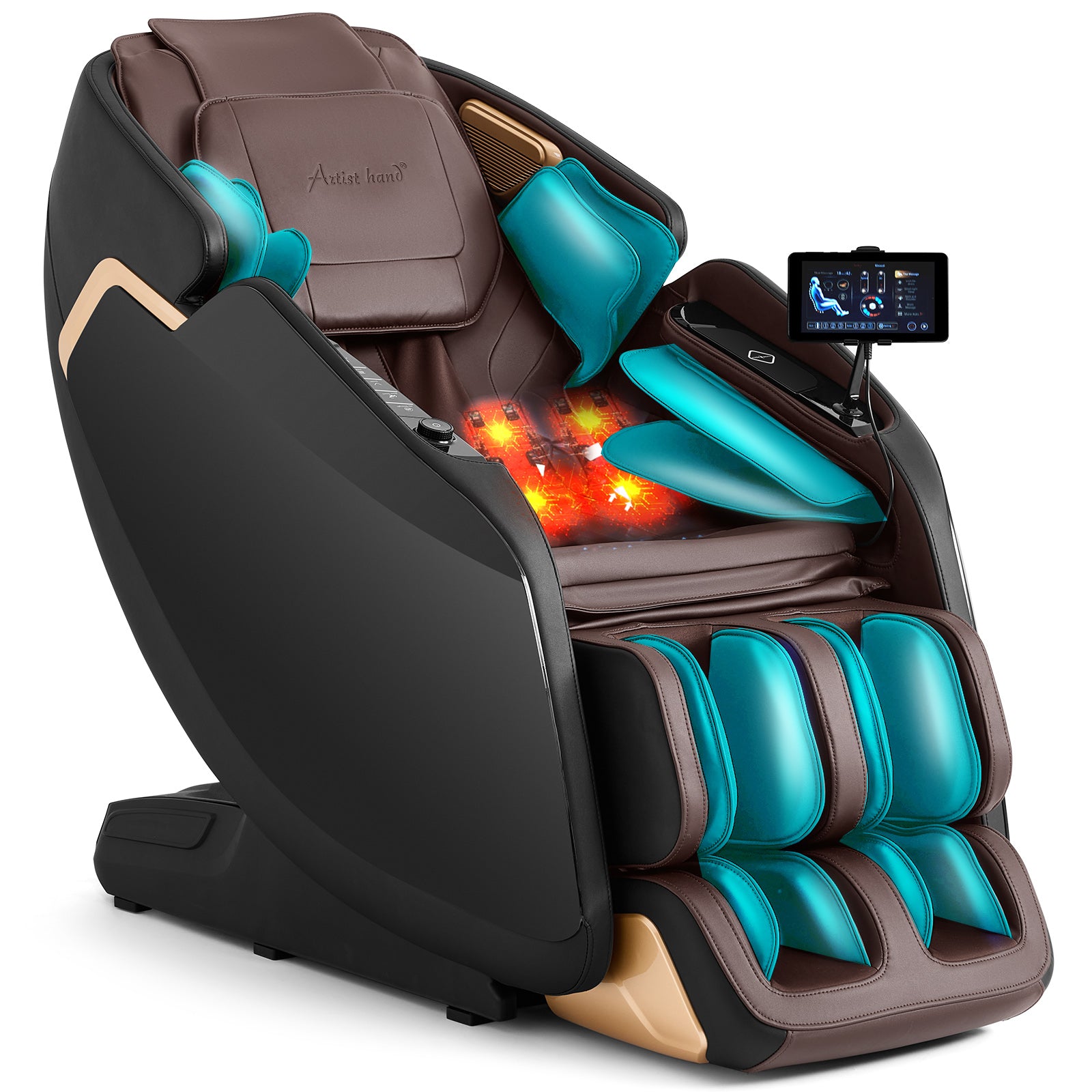 #2011 4D Massage Chair with Smart Body Detection, 3-Level Zero Gravity, 24 Auto Programs, 5-Level 4D Intensity, Airbag Compression, 3-Level Heat, Bluetooth & Wireless Charging