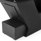 #1902 Shampoo Bowl, white 47’’ Ceramic Bowl Shampoo Chair Adjustable Backwash Sink Salon Wash Unit Shampoo Station Artist hand