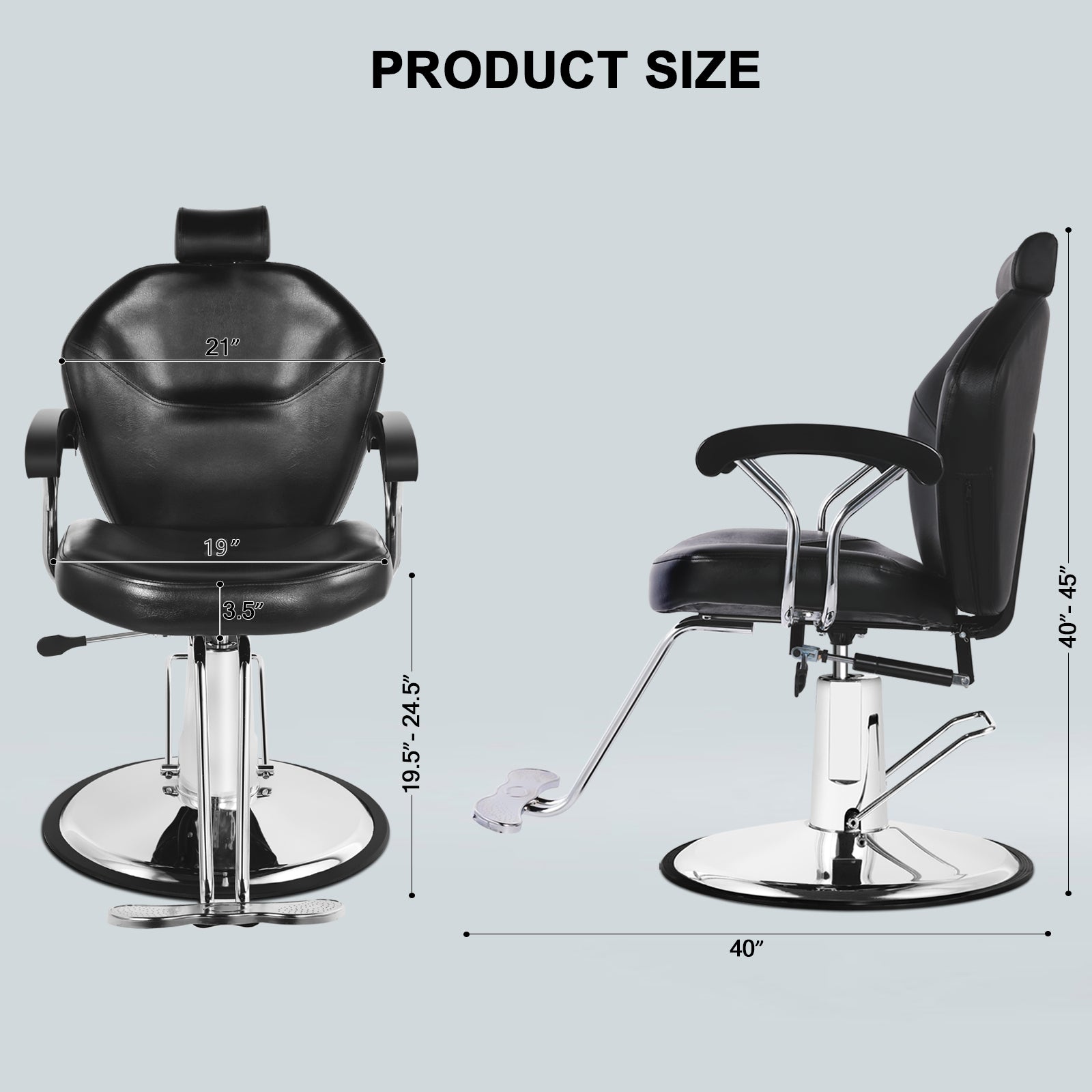 #5004 Hydraulic Reclining All Purpose Barber Chair