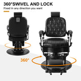 🆕#5087 Vintage Reclining Heavy Duty Barber Chair