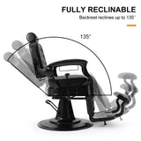 🆕#5087 Vintage Reclining Heavy Duty Barber Chair