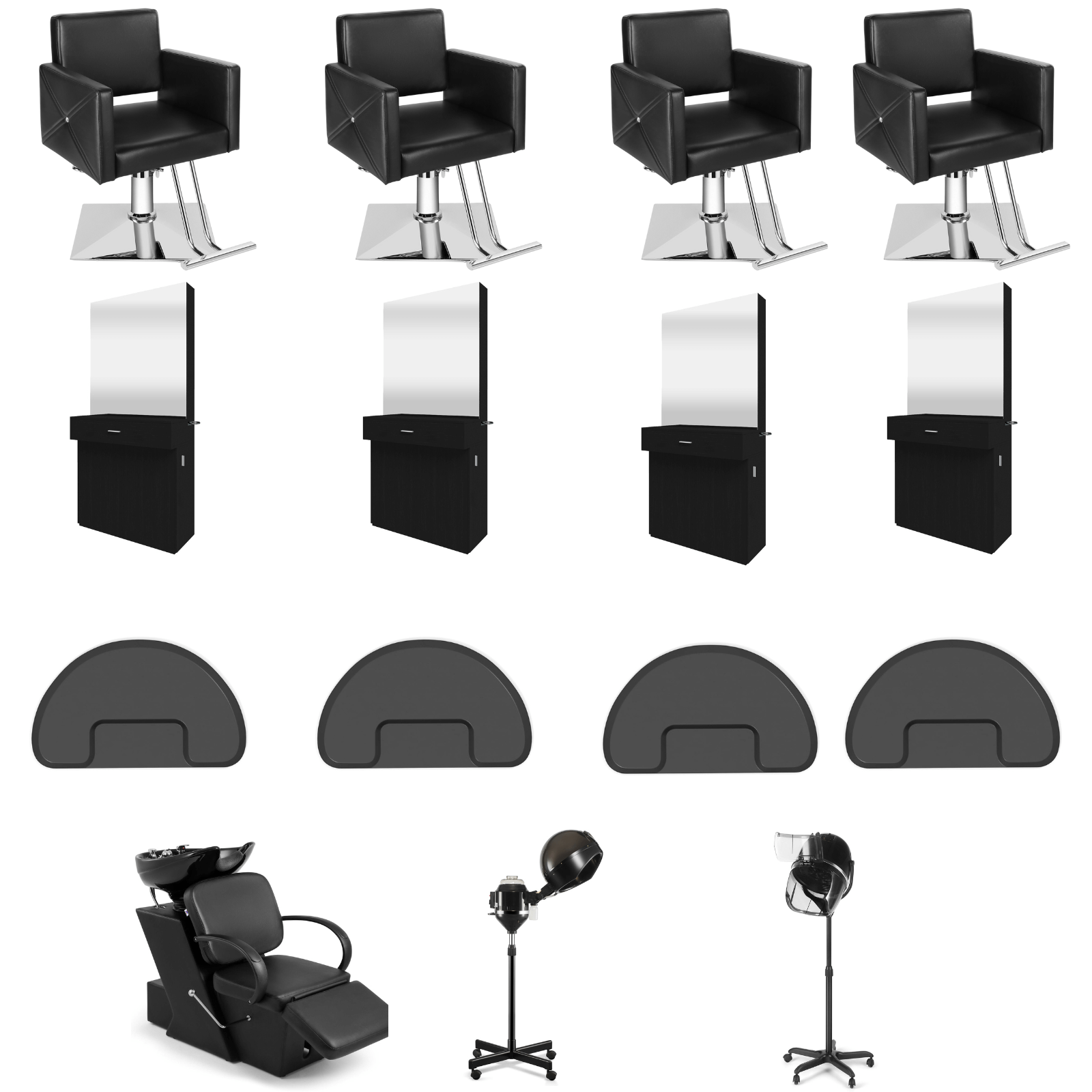 4 #5037 Salon Chairs Package