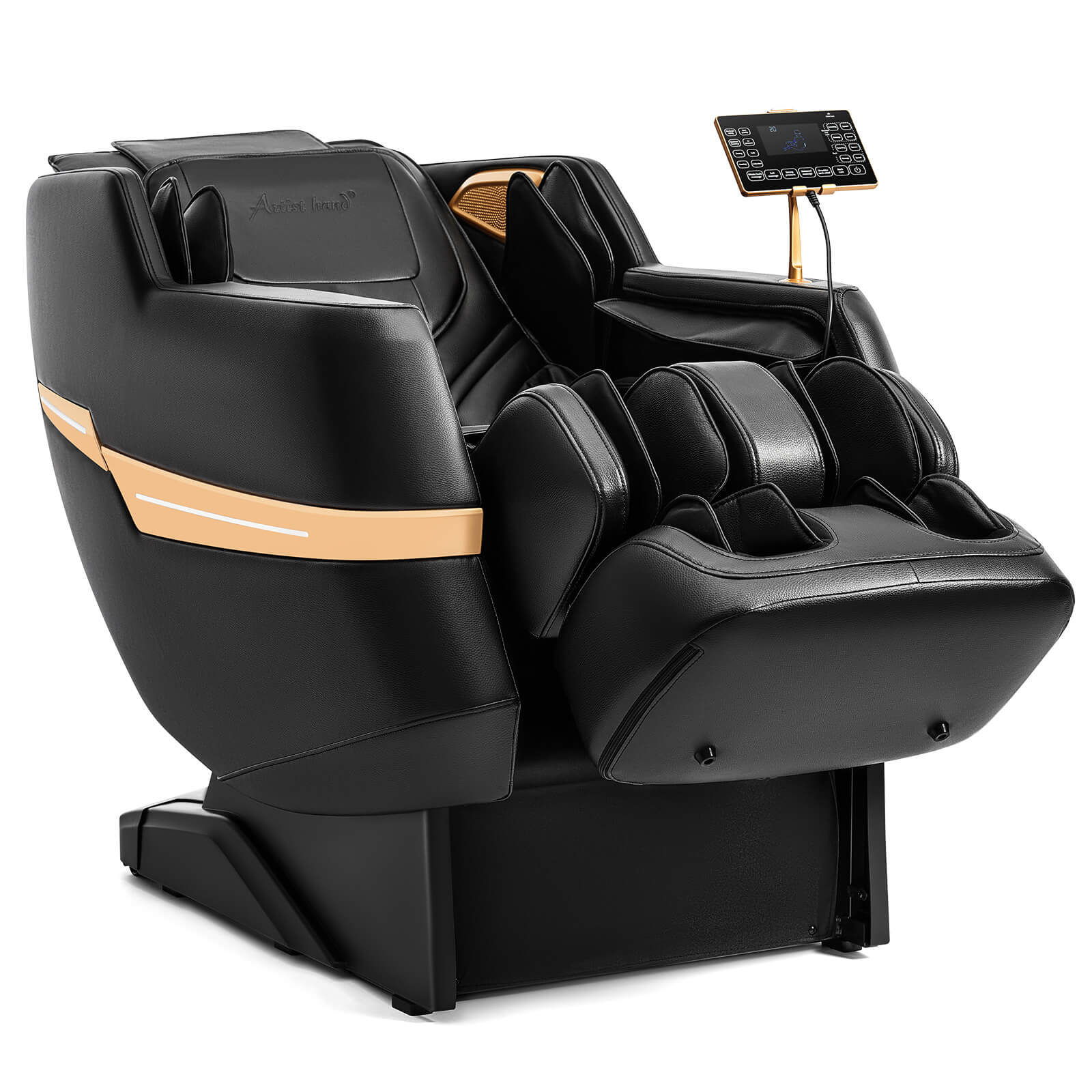 #20012 Zero Gravity Full Body Massage Chair,2026 Newest Version Recliner with 10 Fix Rollers, 6 Modes, Bluetooth Speakers, Waist Heating, Foot Roller Massage, Full-Body Airbags, Black