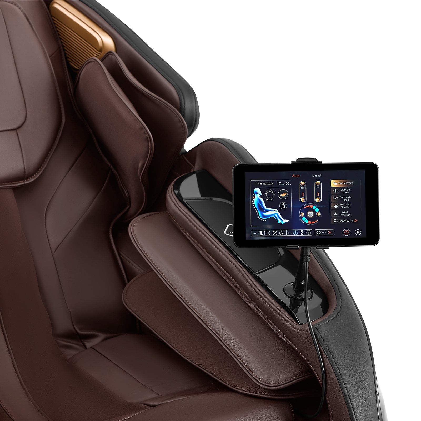 #2011 4D Massage Chair with Smart Body Detection, 3-Level Zero Gravity, 24 Auto Programs, 5-Level 4D Intensity, Airbag Compression, 3-Level Heat, Bluetooth & Wireless Charging