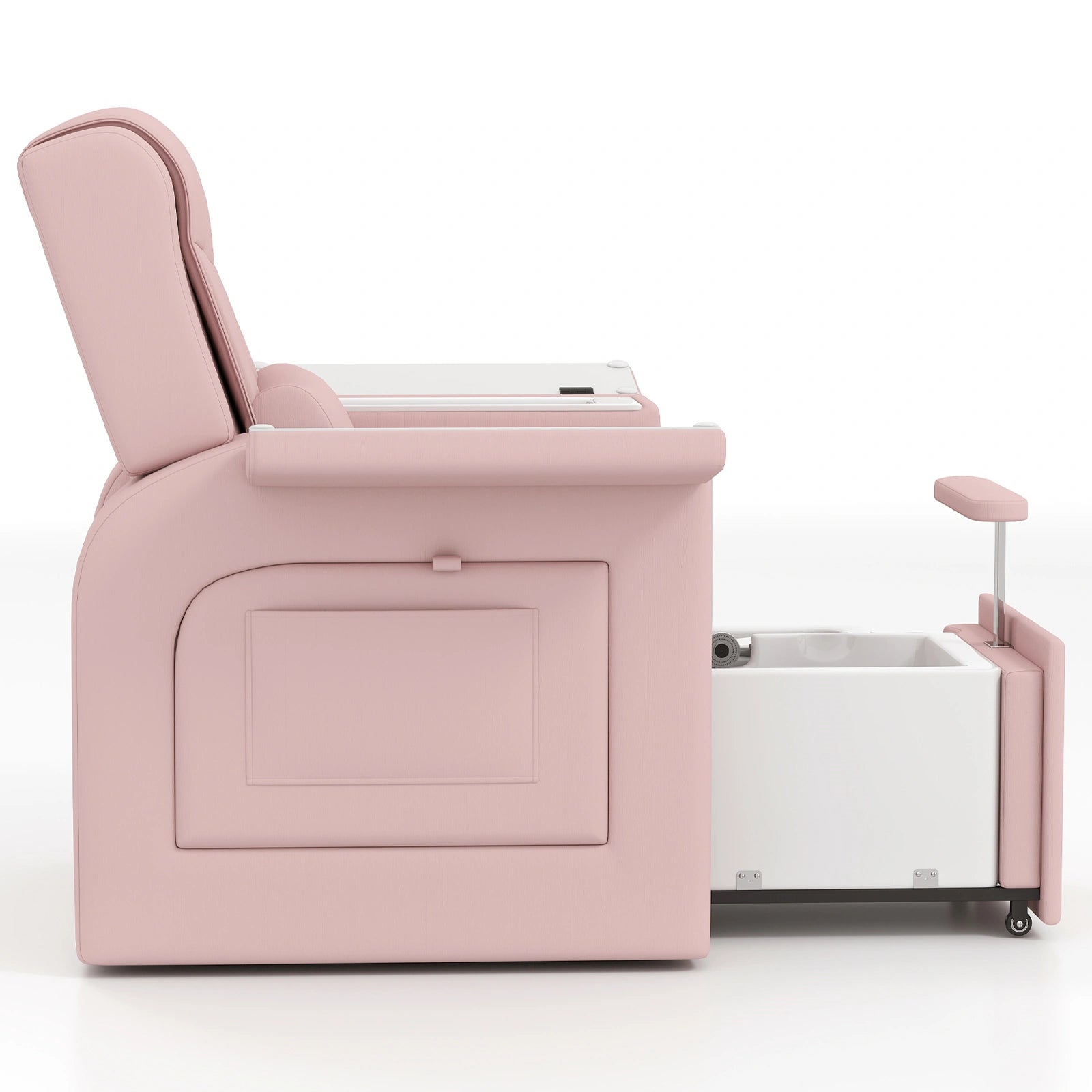 #1481 Pedicure Spa Chair, Massage Chair, with Smart Foot Bathtub, Hand Wash, Salon Chairs for Manicure, Foot Bath