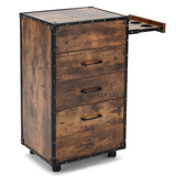 #7015 Vintage Rolling Salon Station Beauty Barber Spa Trolley Storage Cart