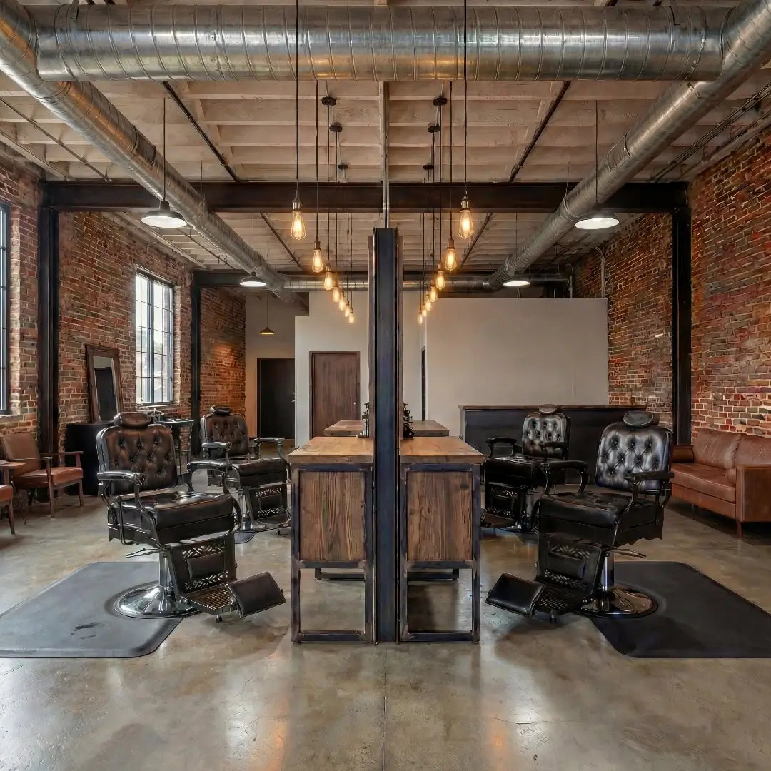 #5041 Vintage Barber Chair Heavy Duty Hydraulic Recline Salon Chair