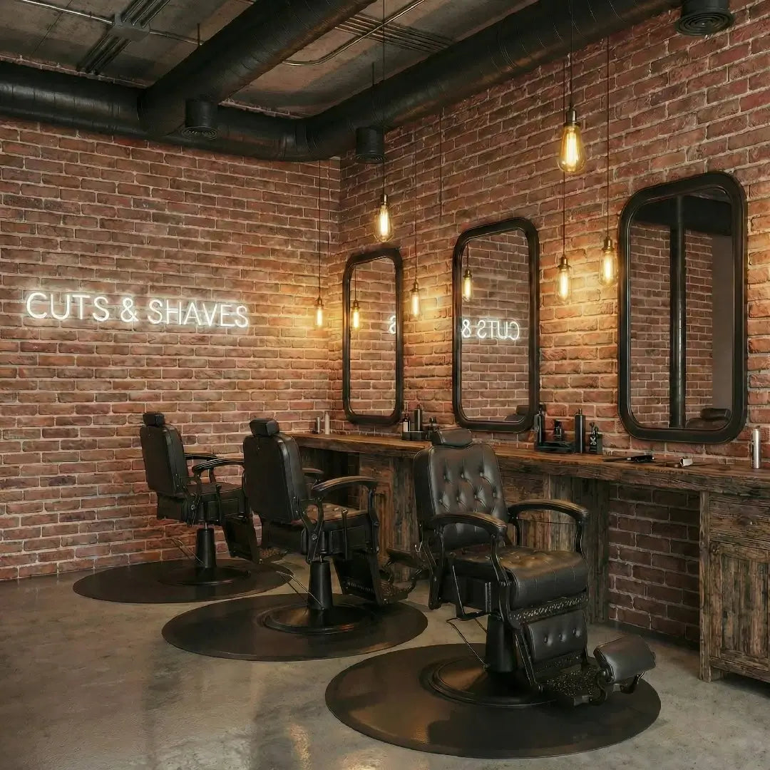 #5043 Heavy Duty Vintage Barber Chair  （bundle）