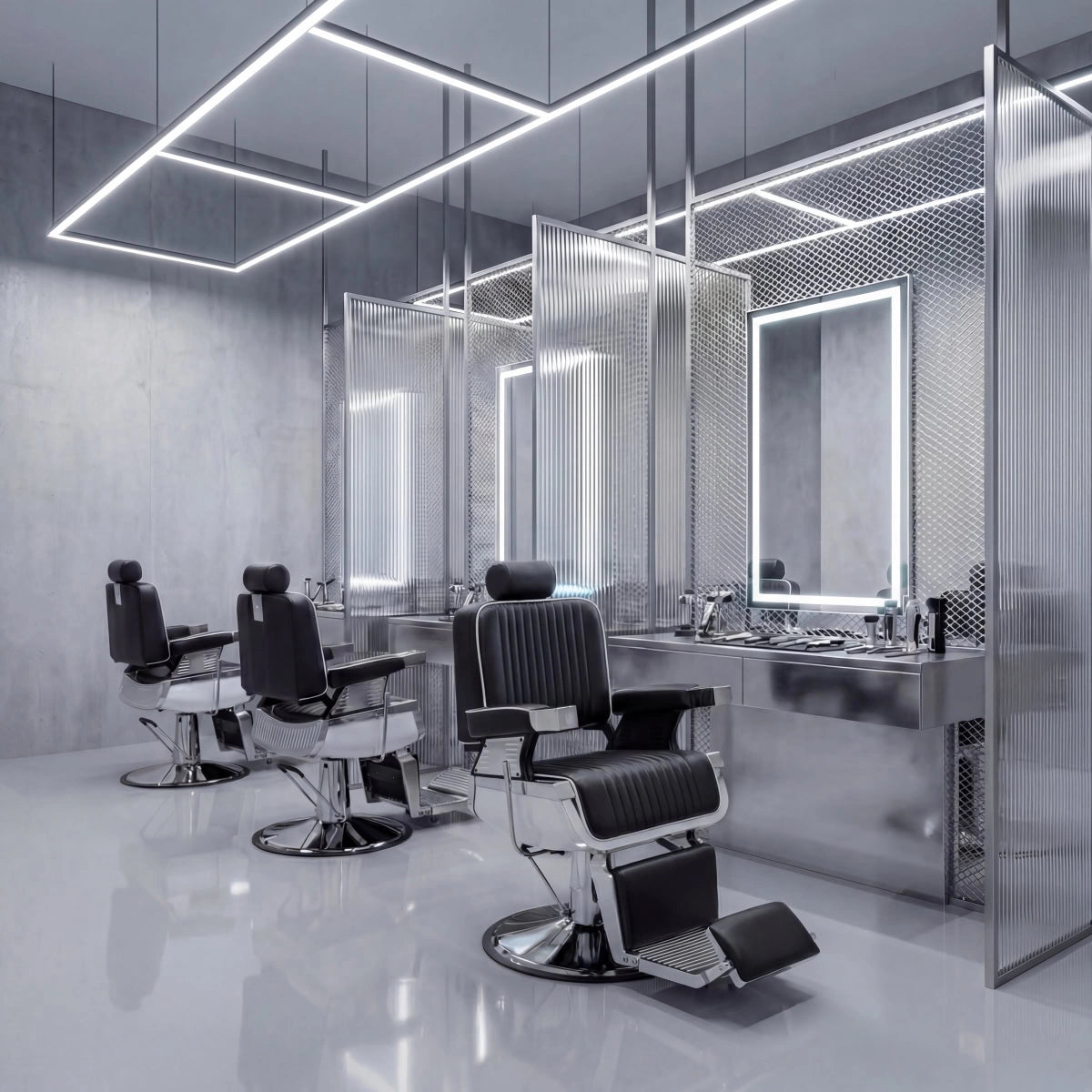 #5073 Heavy Duty Recline Hydraulic Barber Chair