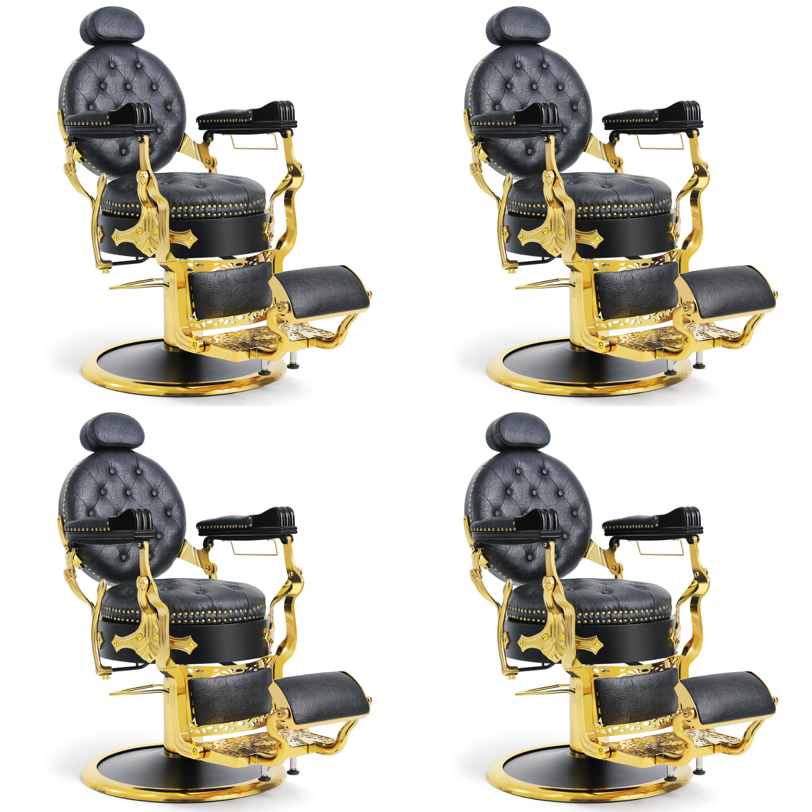 #5060 Royal Prestige Gold Barber Chair