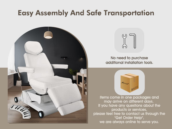 2906 4 Motors Aesthetic Chair Dual Control Full Electrical Medical