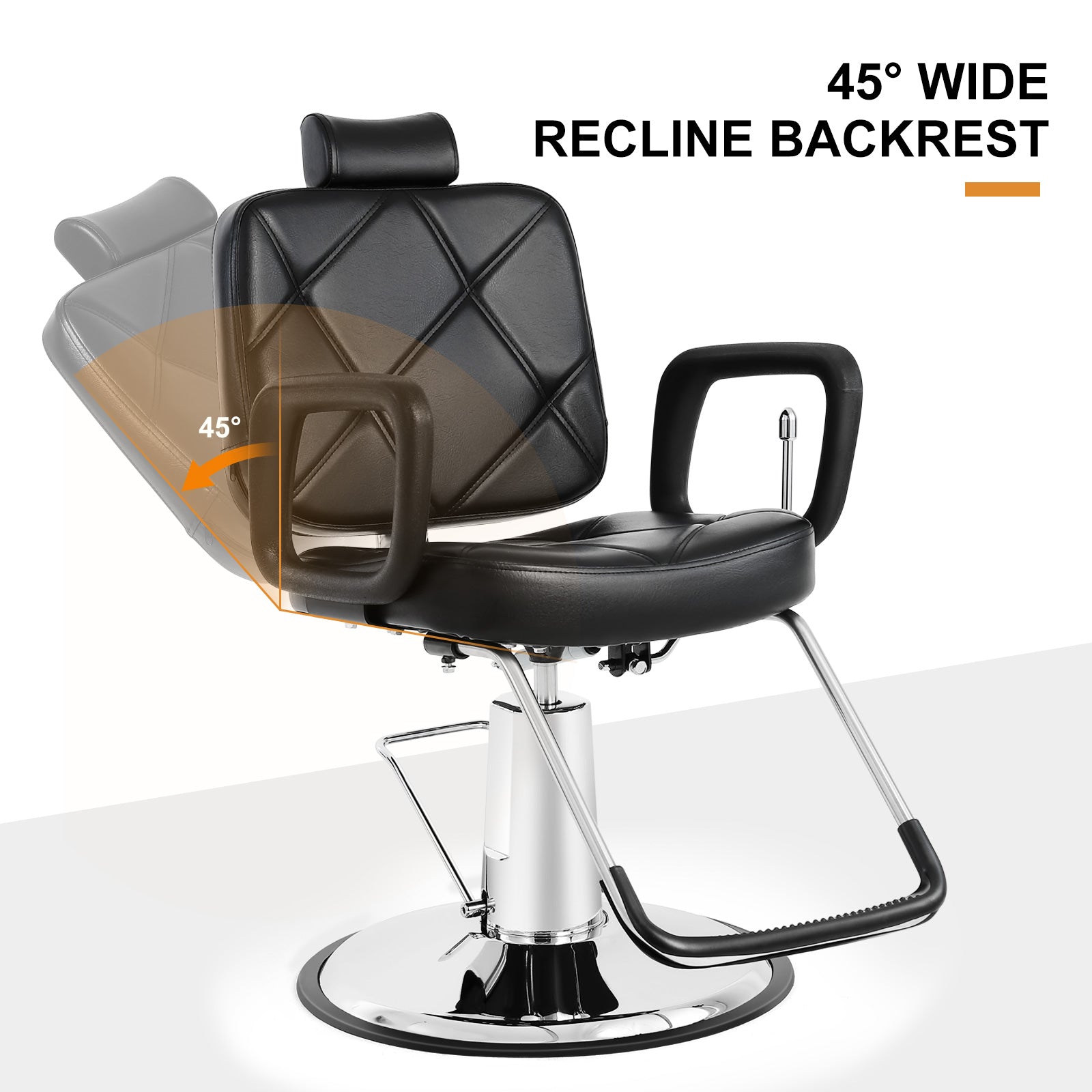 #5003 Hydraulic Recline All purpose Barber Chair Left Handed
