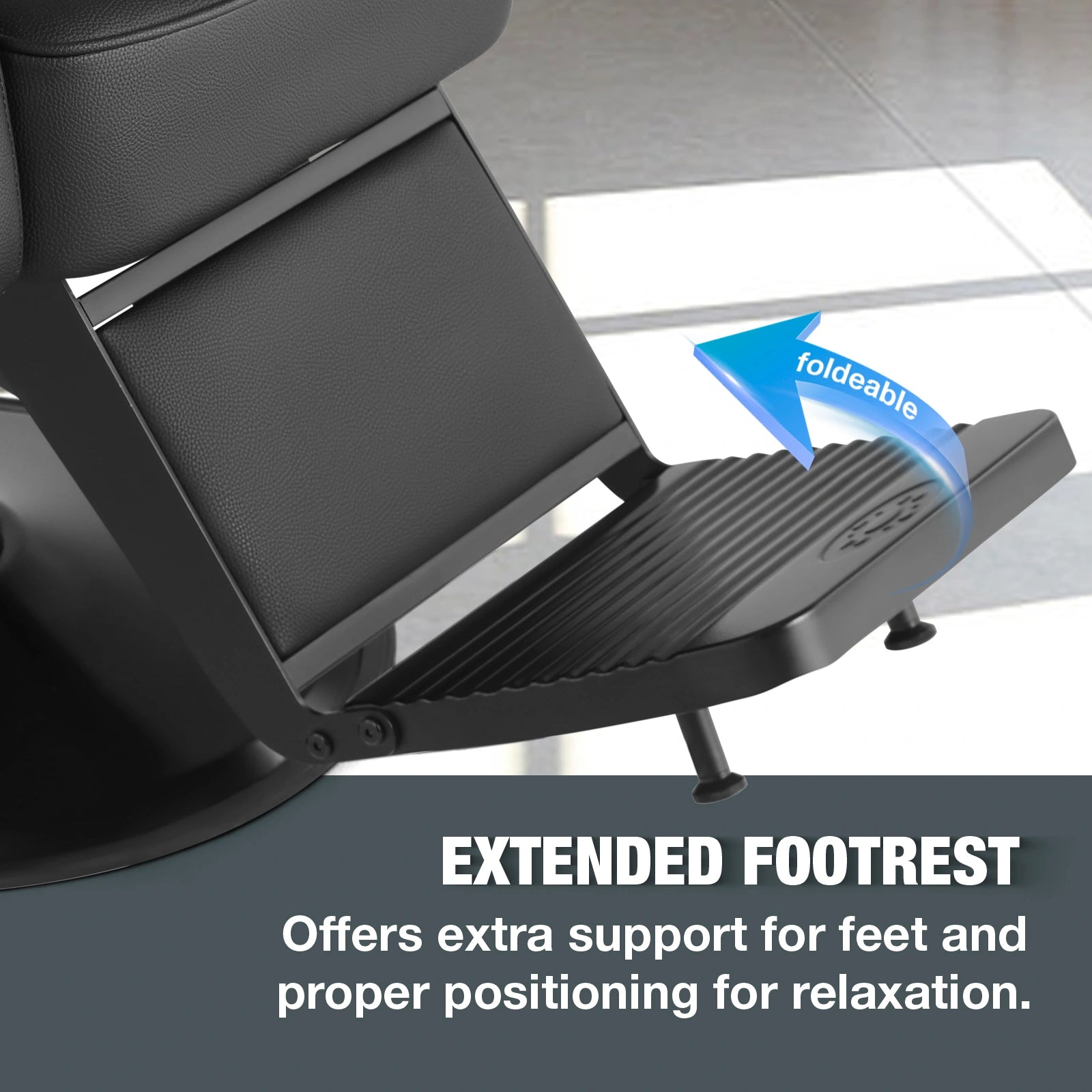 🆕#5081 Vintage Reclining 150° Hydraulic Barber Chair