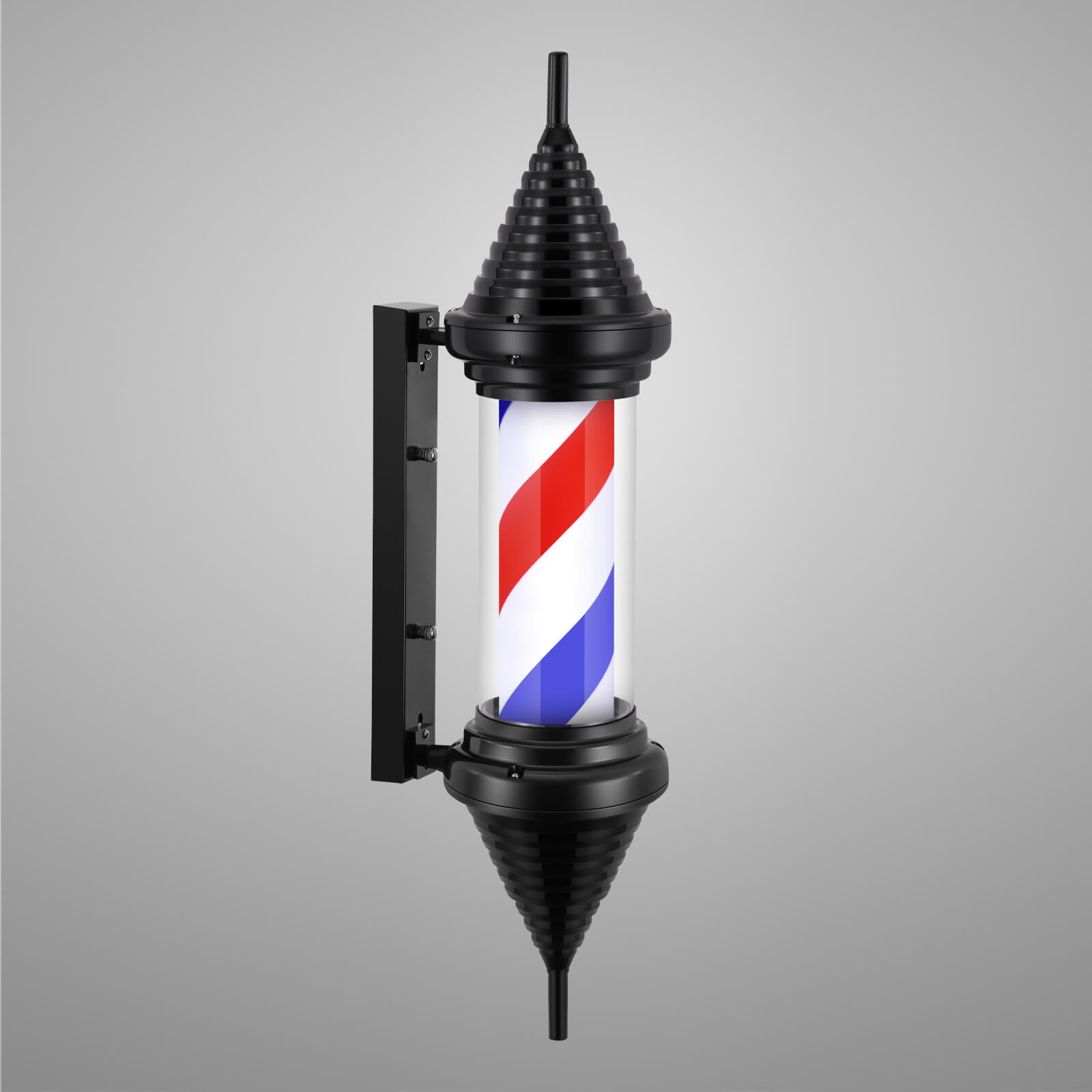 #4044 Rotating Light Vintage LED Barber Pole