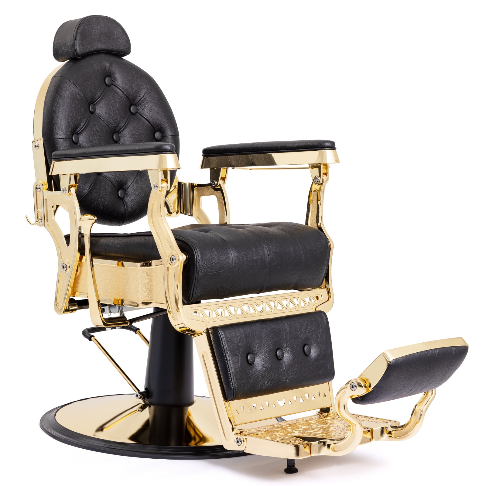 #5039 Prestige Heavy Duty Vintage Barber Chair (Gold/Black)