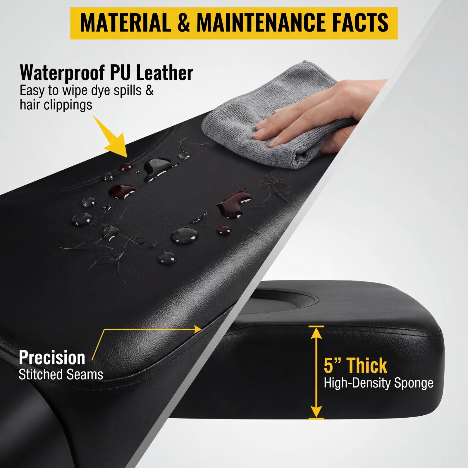 #5001 Hydraulic Reclining Heavy Duty Barber Chair