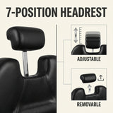 #5001 Silla de peluquero reclinable hidráulica para trabajo pesado