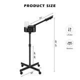 #4020 Black Facial Steamer Professional Barber Face Steamer for Shaving