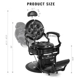 #5045 Heavy Duty Retro Barber Chair