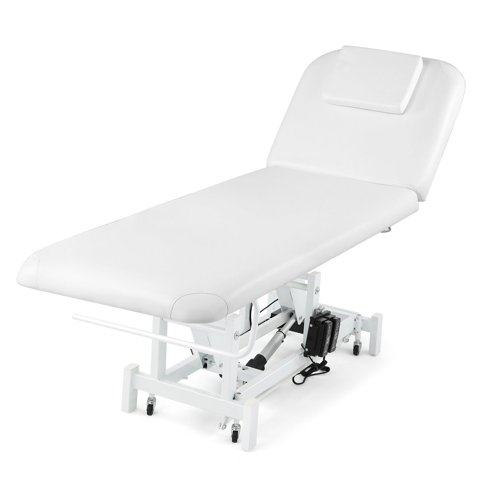 #2010 Electrical Facial Bed for Esthetician 110V Removable Massage Table 2 Motor Beauty Bed Medical Aesthetic Tattoo Chair with Adjustments, Hand/Foot-Operated