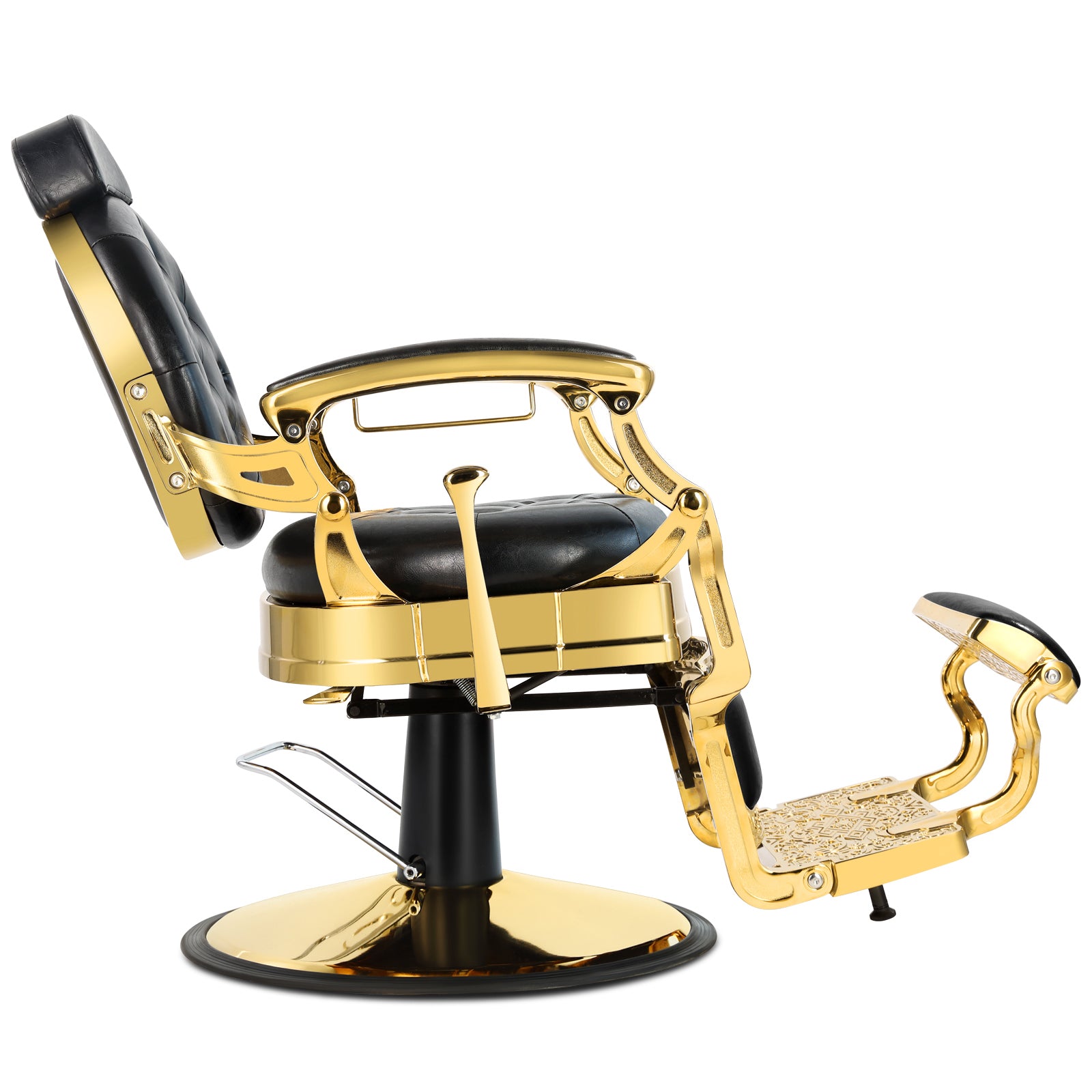 #5045 Retro Barber Chair Heavy Duty Vintage Salon Chair (Gold&Black)