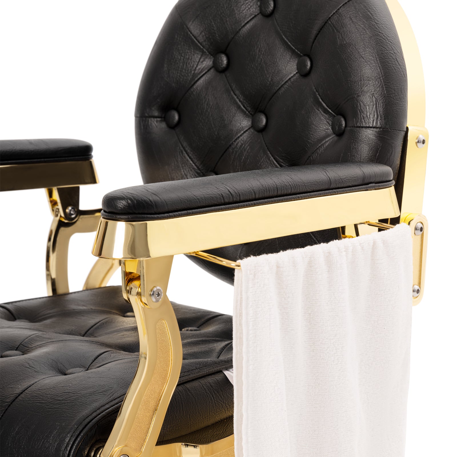 #5039 Prestige Heavy Duty Vintage Barber Chair (Gold/Black)