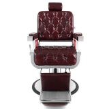 #5173 Silla de peluquero hidráulica reclinable de servicio pesado vintage (Borgoña)