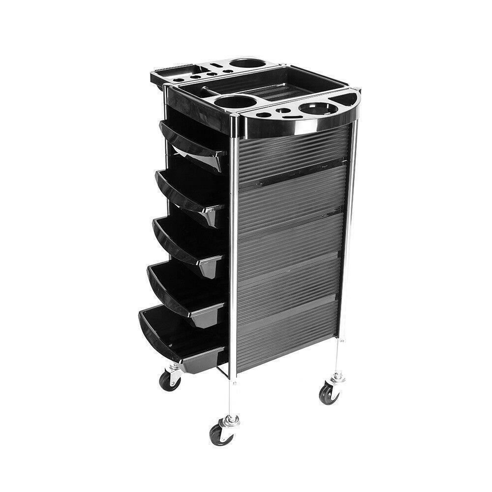 Salon Spa Trolley Storage Cart Coloring Beauty Rollabout Hair Dryer Holder Cart