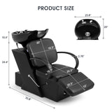 #1006 Shampoo Station Backwash Chair Shampoo Bowl Sink Unit Station Artisthand