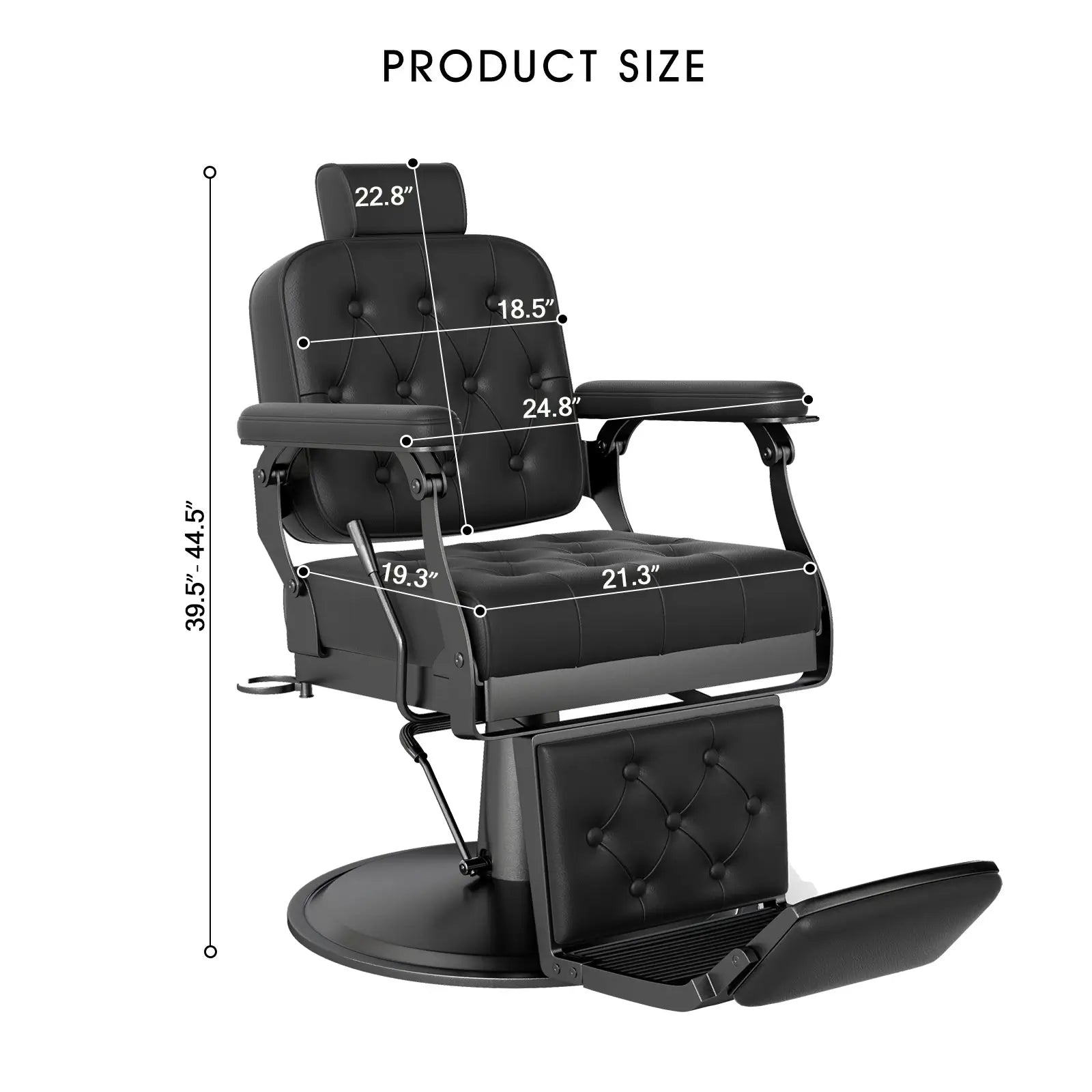 #5078 Hydraulic Heavy Duty Barber Chair