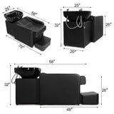 #1007 Shampoo Station Backwash Chair Shampoo Bowl Sink Unit Station Artist hand
