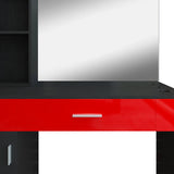 #11004 Wall Mount Salon Station Barber Stations Styling Station,Left Shelf Artisthand