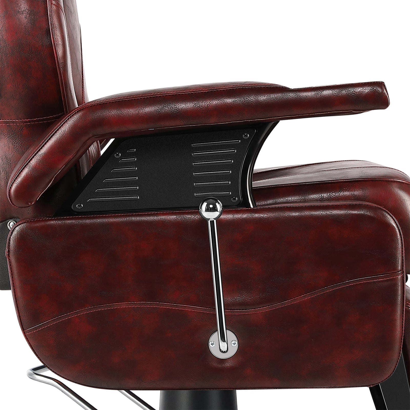 #5116 Hydraulic Reclining Heavy Duty Barber Chair Red