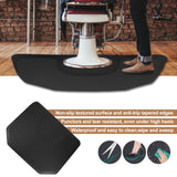 #10027 Alfombrillas antifatiga para silla de peluquero de 4 pies x 5 pies, hexágono negro - 1/2 pulg. de espesor