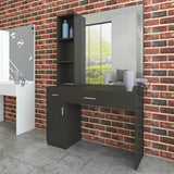 #11004 Wall Mount Salon Station Barber Stations Styling Station,Left Shelf Artisthand