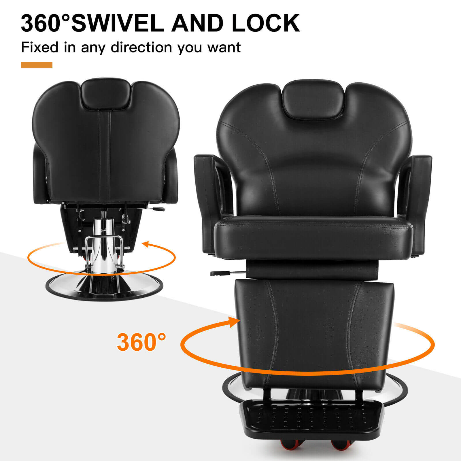 #5015 Hydraulic Reclining Barber Chair