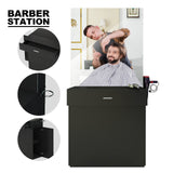 #11008 Wall Mount Salon Station Barber Stations Styling Station with Mirror Artist hand