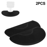 3′x 5′x 1/2" Beauty Salon Semicircle Anti-fatigue Salon Mat Black Artist hand