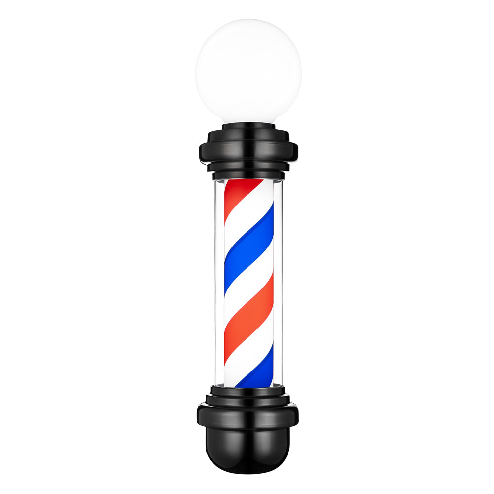 32" Barber Pole Hair Salon Sign Light LED Light US M338D Black