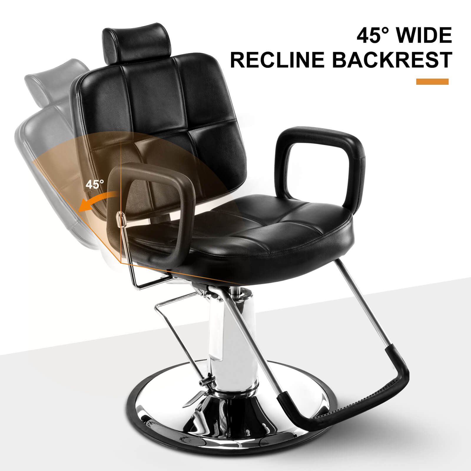 #5005 Silla de peluquero reclinable hidráulica de uso múltiple