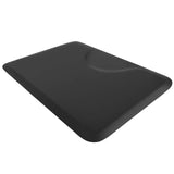 #10024 3 ft. x 5 ft. Barber Chair Mat Salon & Barber Shop Chair Anti-Fatigue Mats Comfort Salon Chair Mat,Black Rectangle - 1/2 in. Thick Artist hand