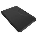 #10024 3 ft. x 5 ft. Barber Chair Mat Salon & Barber Shop Chair Anti-Fatigue Mats Comfort Salon Chair Mat,Black Rectangle - 1/2 in. Thick Artist hand